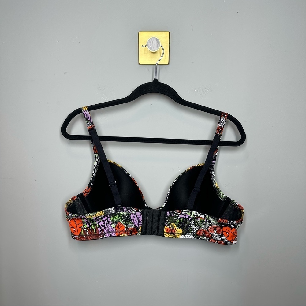Cacique Floral Multicolor Underwire Bra Mesh Lined - Picture 4 of 4